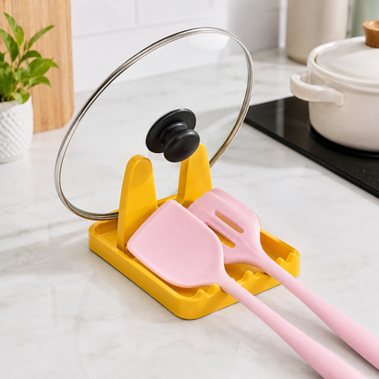 Multipurpose Kitchen Lid & Spoon Holder Stand