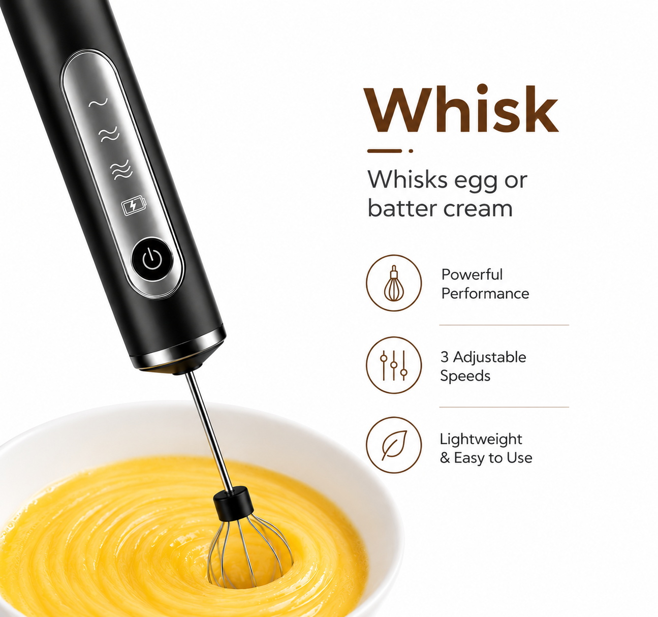 Rechargeable Electric Milk & Coffee Frother