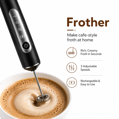 Rechargeable Electric Milk & Coffee Frother