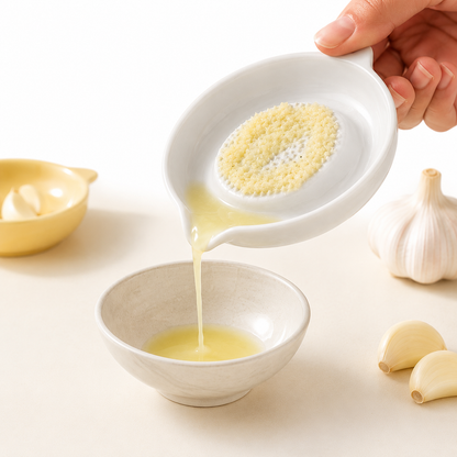 Garlic & Fruits Grating Ceramic Dish