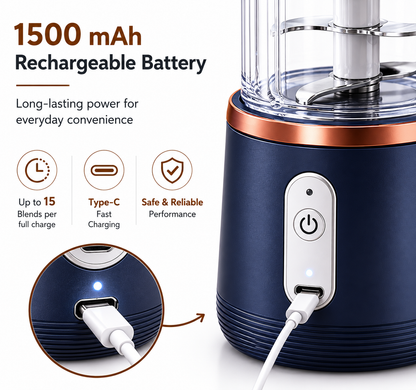 6 Blades Rechargeable Electric Blender