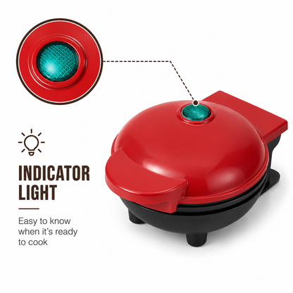Electric Mini Waffle Maker - Non Stick